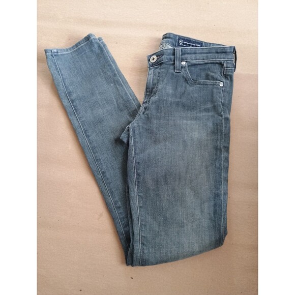 AG Adriano Goldschmied Women's Cotton Denim Slim Skinny Dylan Jeans Gray Size 27 - Picture 1 of 7